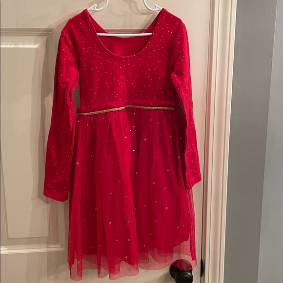 Hanna Andersson Red Dress with Gold Accents - Picture 3 of 3